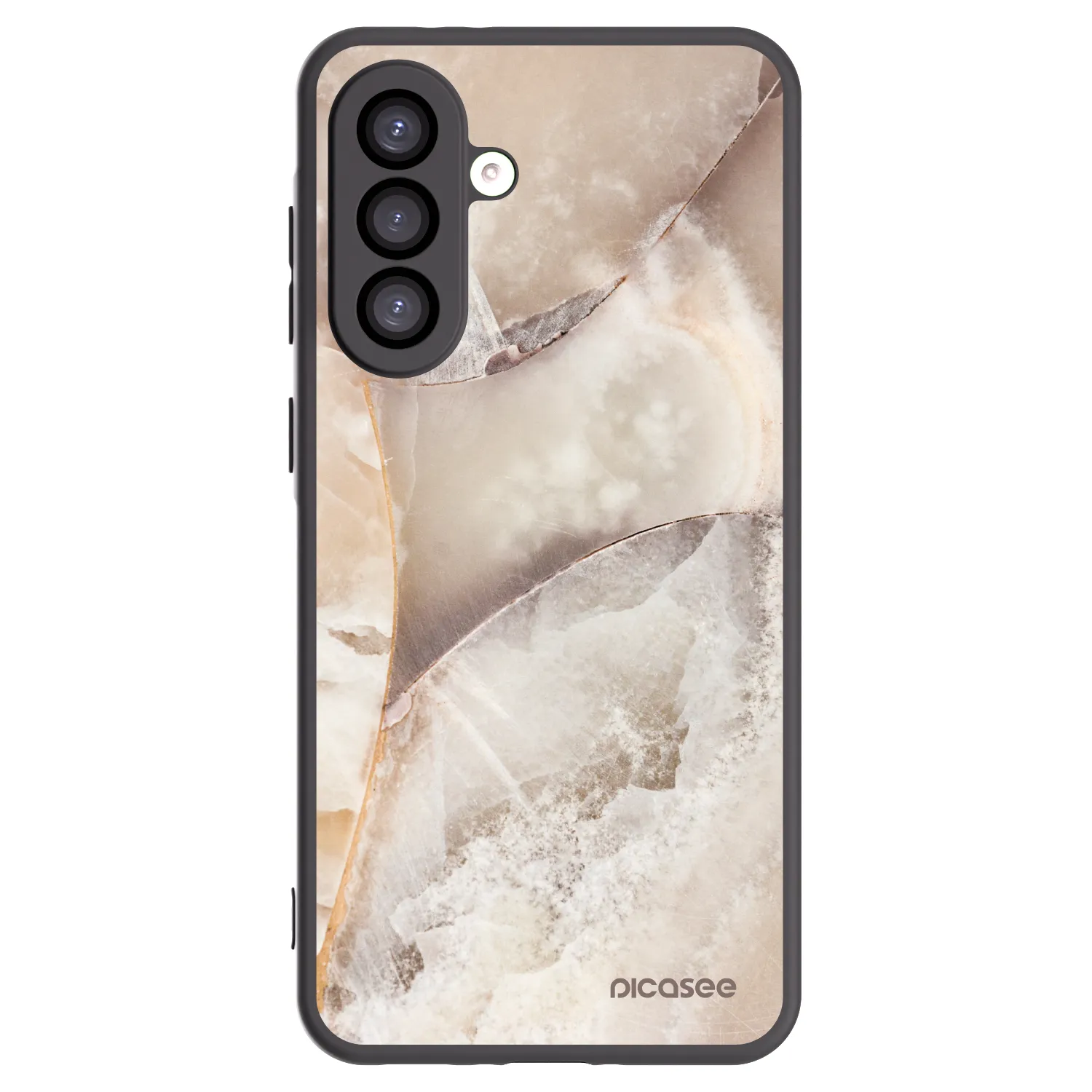 Picasee silikónový čierny obal pre Samsung Galaxy A26 5G A266B - Cream marble