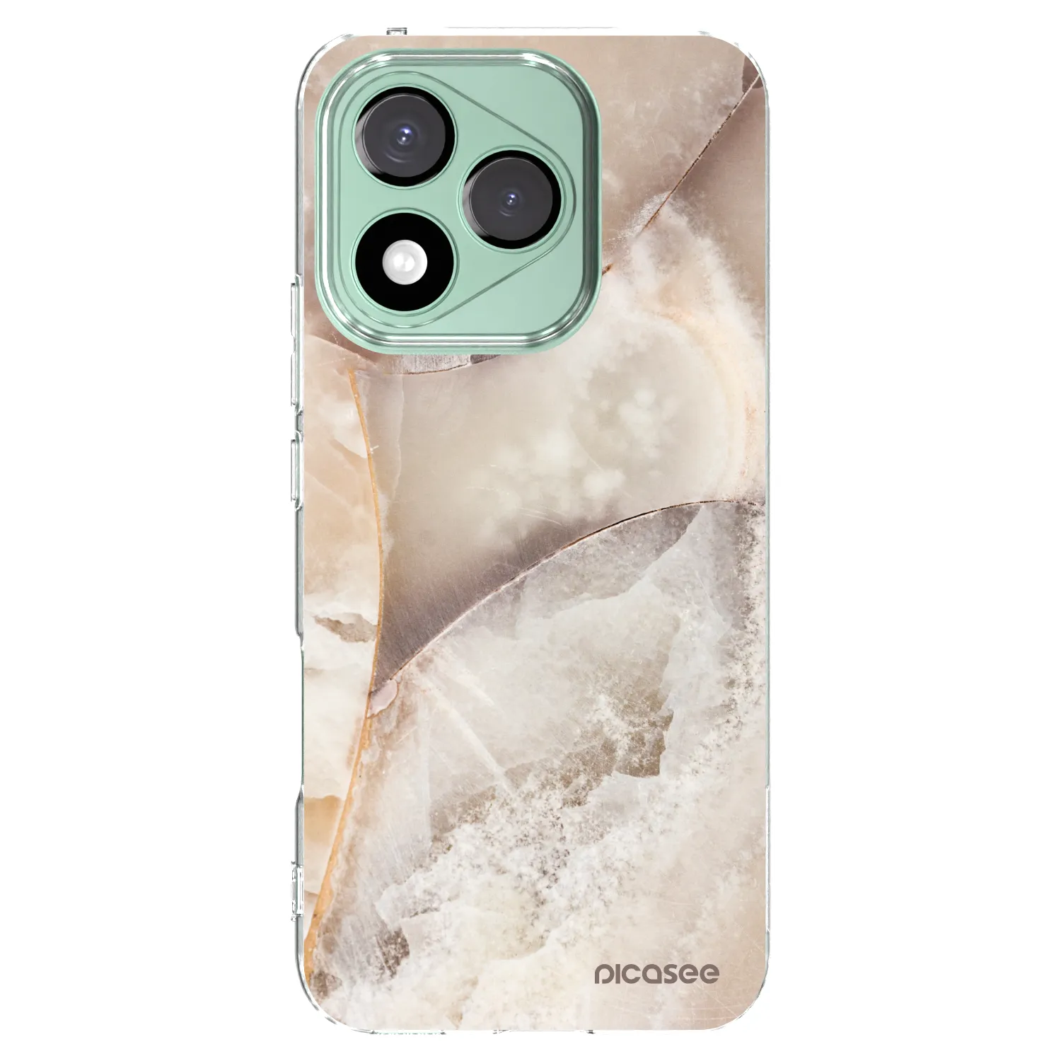 Picasee silikónový prehľadný obal pre Honor 400 Lite 5G - Cream marble