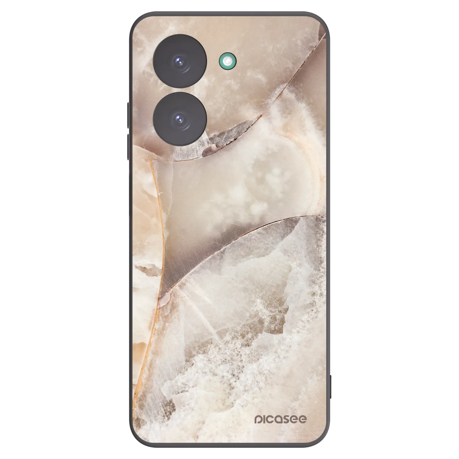 Picasee silikónový čierny obal pre Xiaomi Redmi A5 - Cream marble