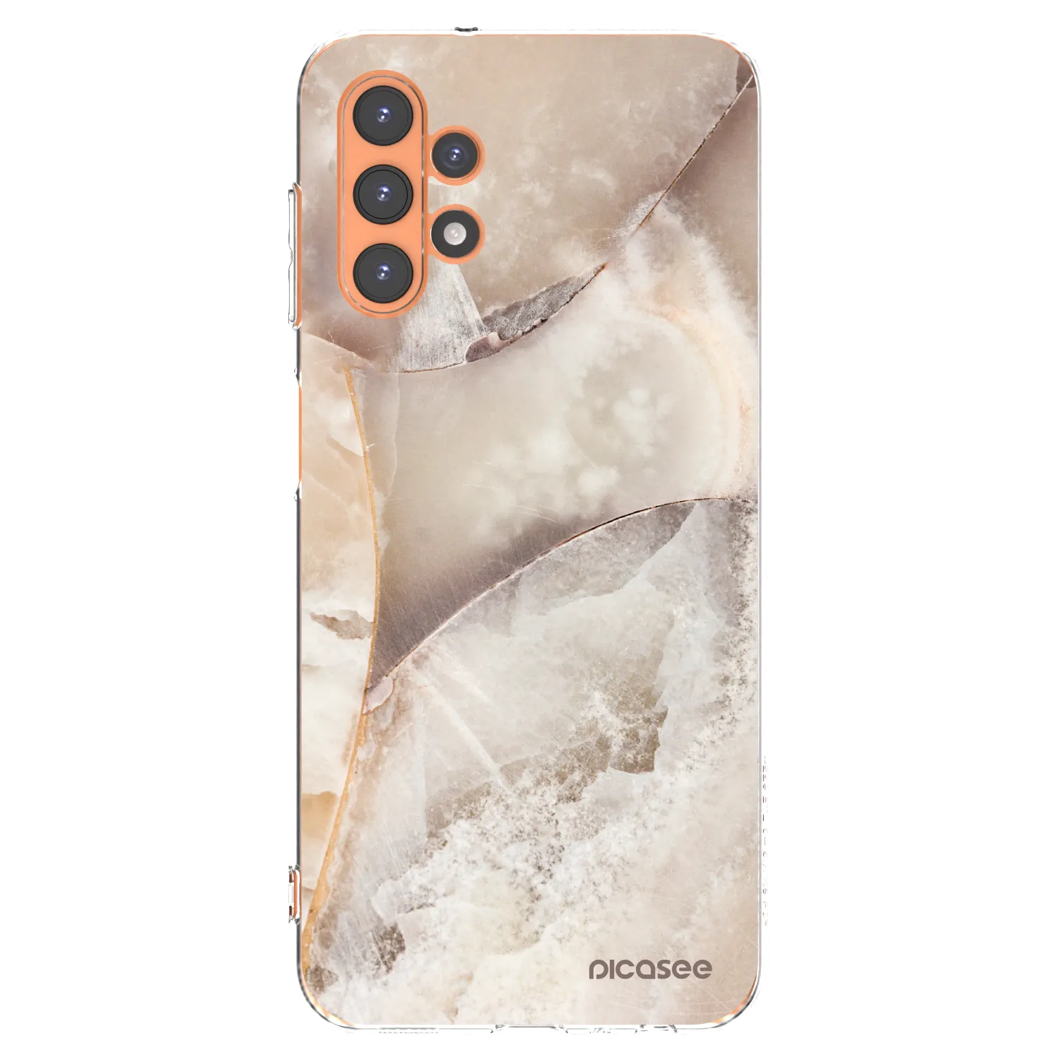 Picasee silikónový prehľadný obal pre Samsung Galaxy A13 5G - Cream marble