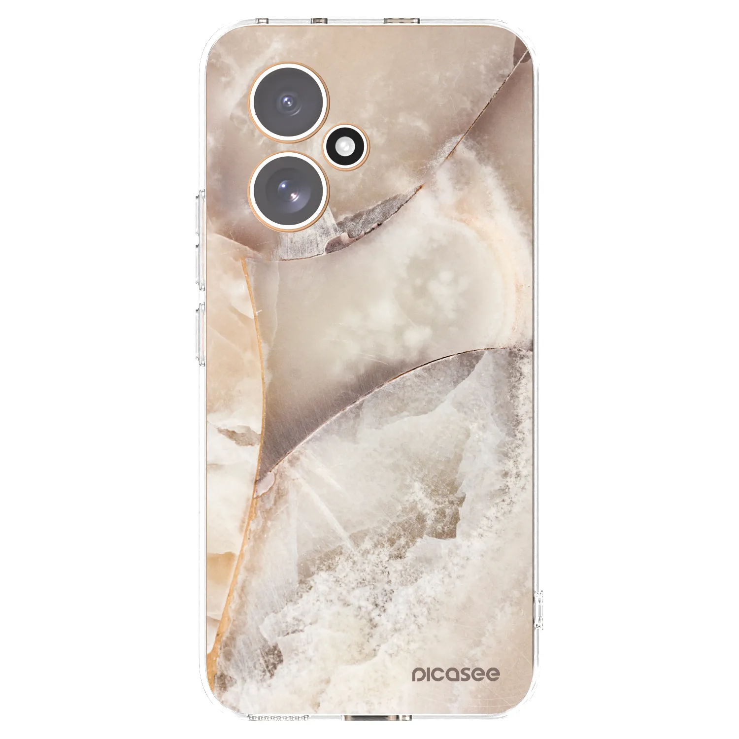 Picasee silikónový prehľadný obal pre Honor 400 5G - Cream marble