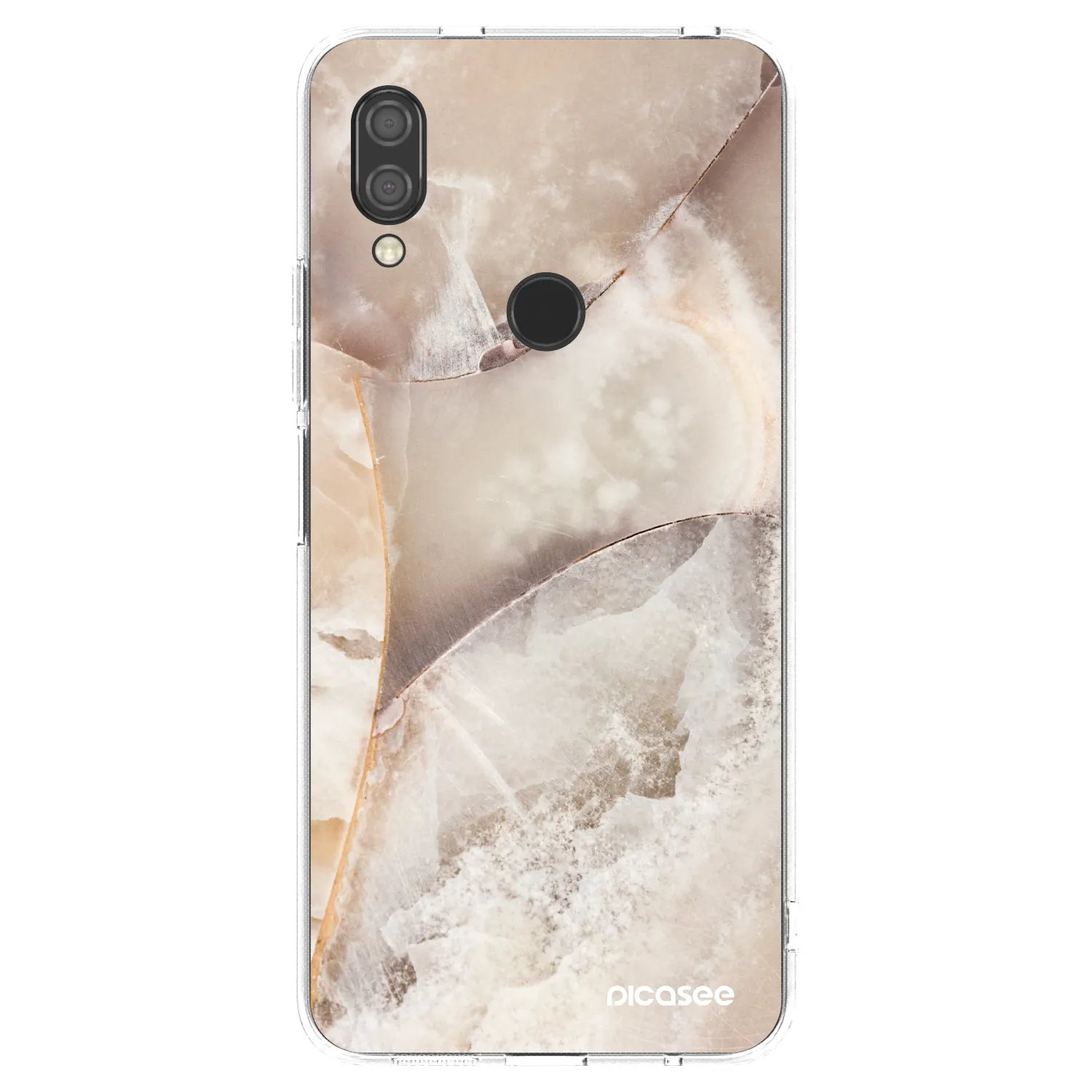 Picasee silikónový prehľadný obal pre Xiaomi Redmi 7 - Cream marble