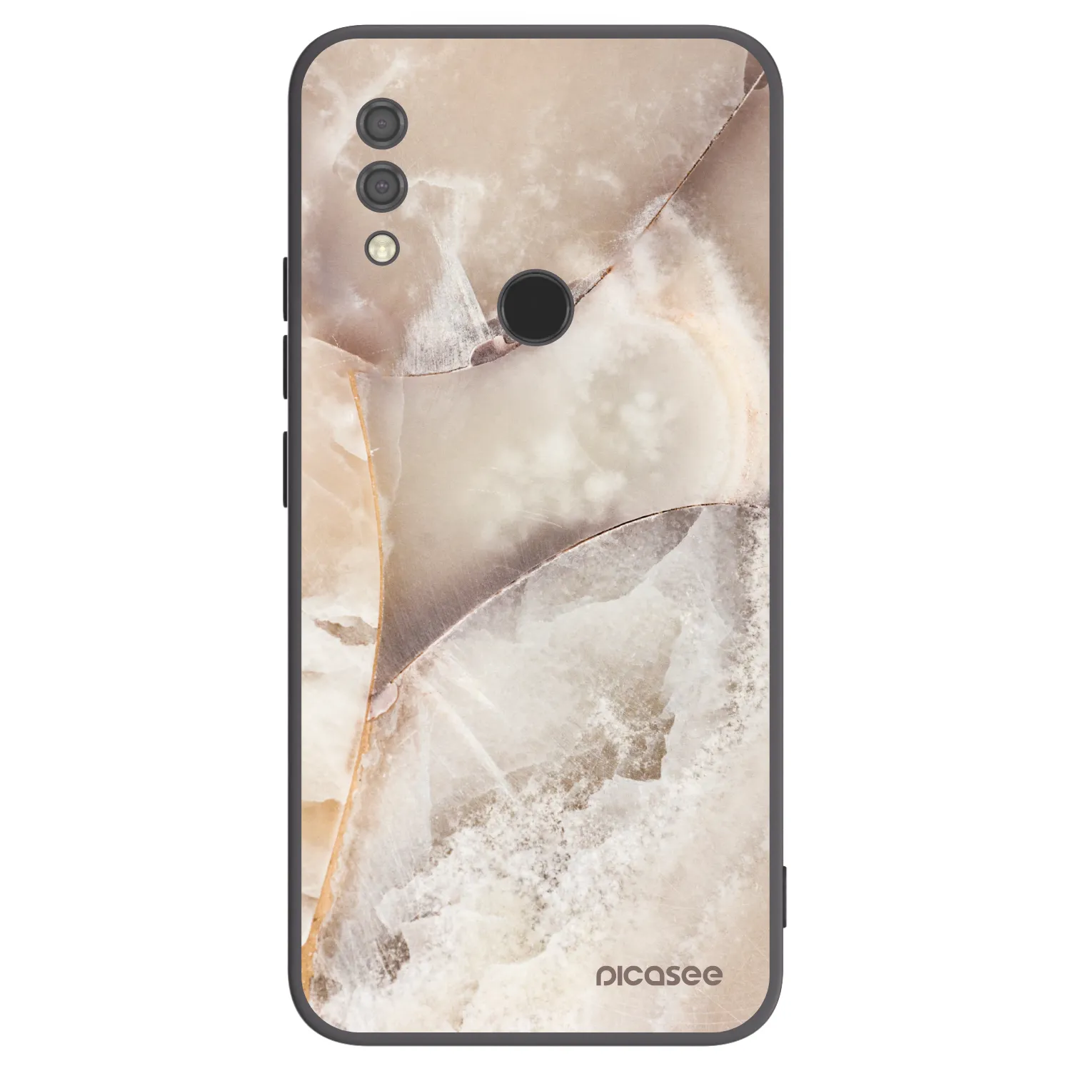 Picasee silikónový čierny obal pre Xiaomi Redmi 7 - Cream marble