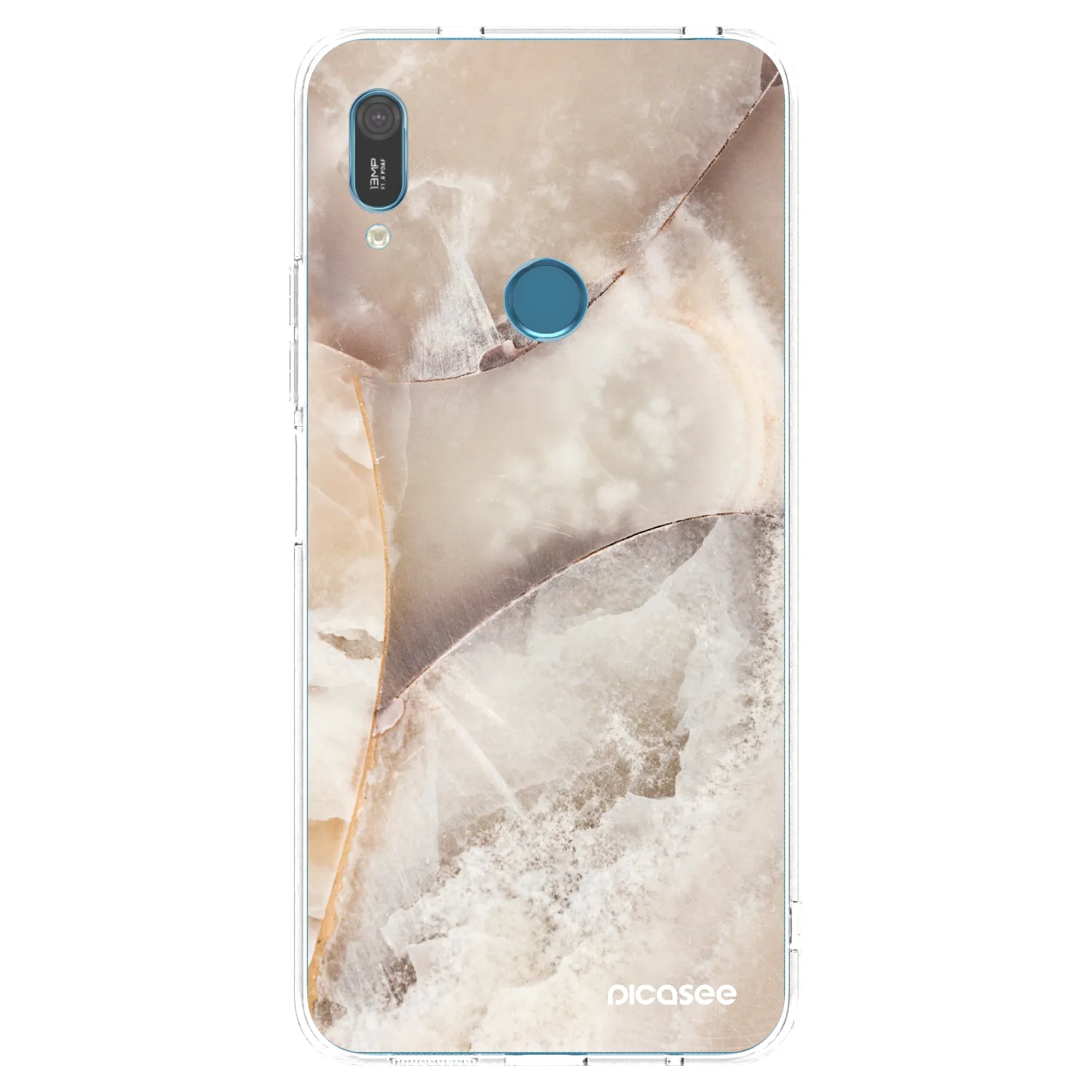 Picasee silikónový prehľadný obal pre Huawei Y6 2019 - Cream marble