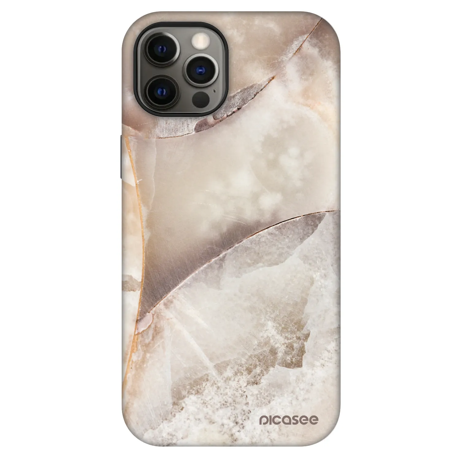 Picasee Fashion Case MagSafe pre Apple iPhone 12 - Cream marble