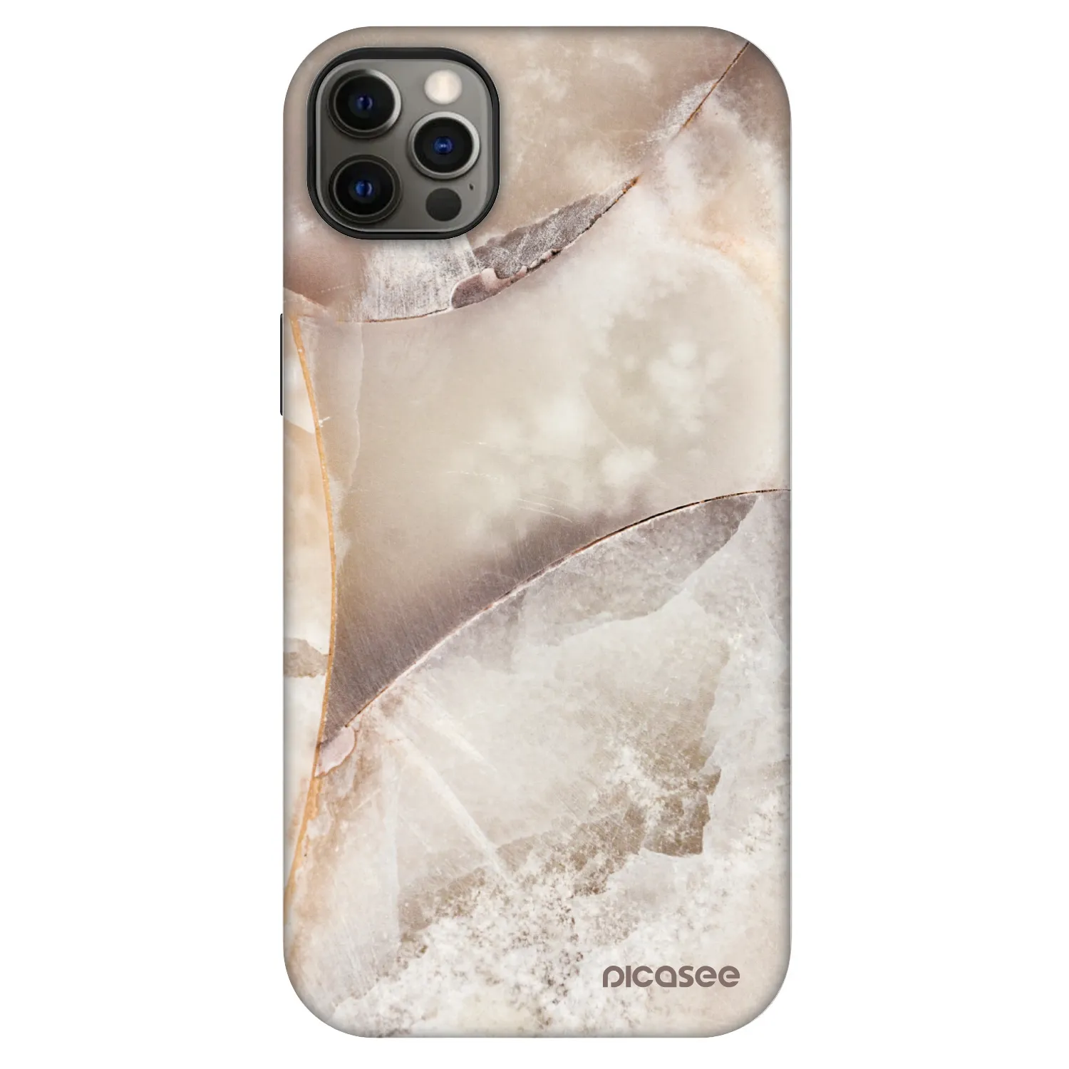 Picasee Fashion Case MagSafe pre Apple iPhone 12 Pro Max - Cream marble