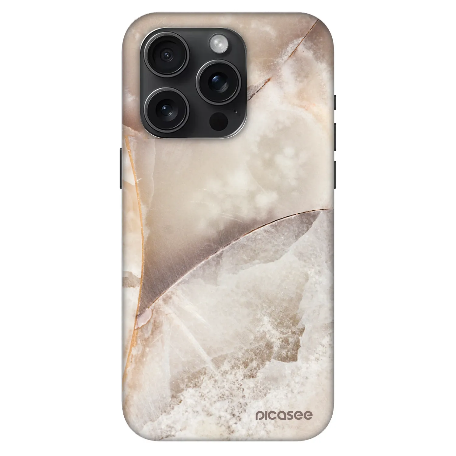Fashion Case MagSafe pre Apple iPhone 15 Pro - Cream marble