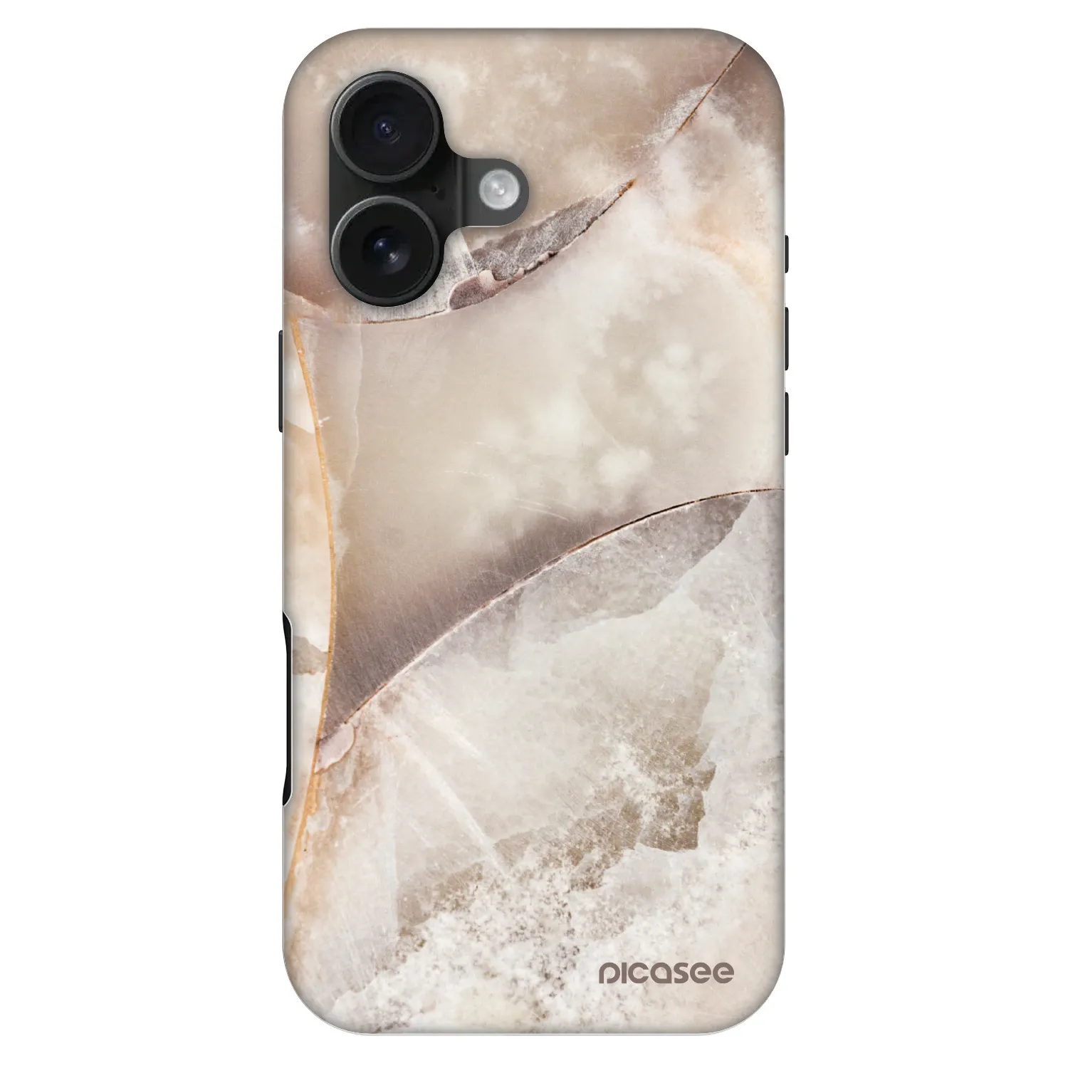 Fashion Case MagSafe pre Apple iPhone 16 - Cream marble