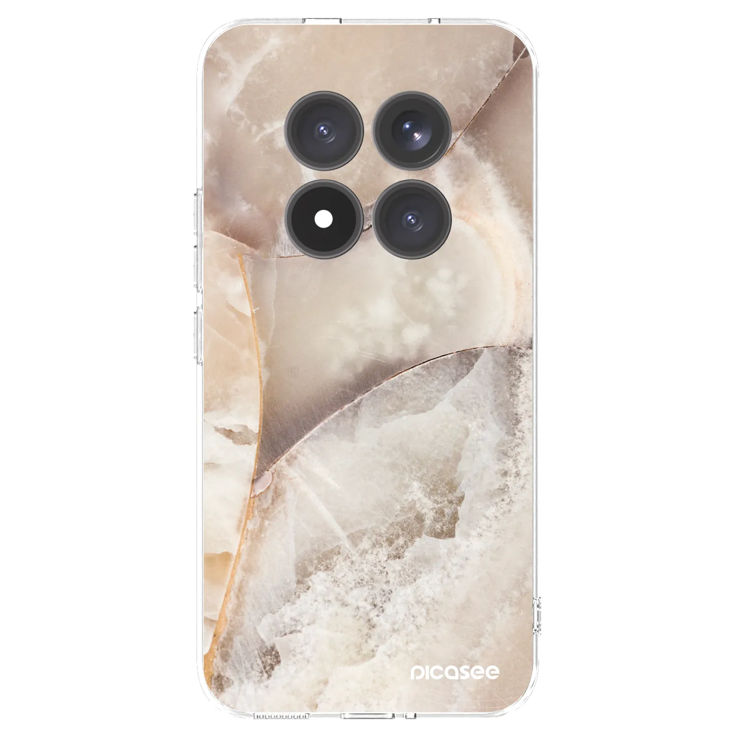 Silikónový prehľadný obal pre Xiaomi Redmi Note 15 Pro+ - Cream marble