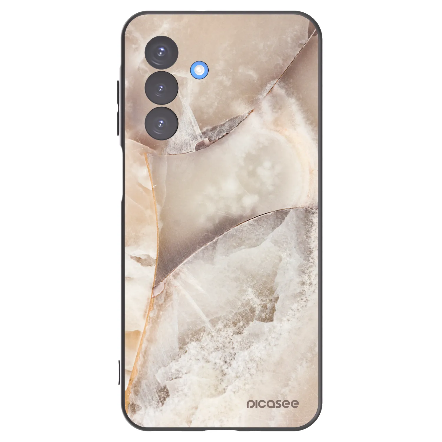 Picasee silikónový čierny obal pre Samsung Galaxy A17 5G - Cream marble