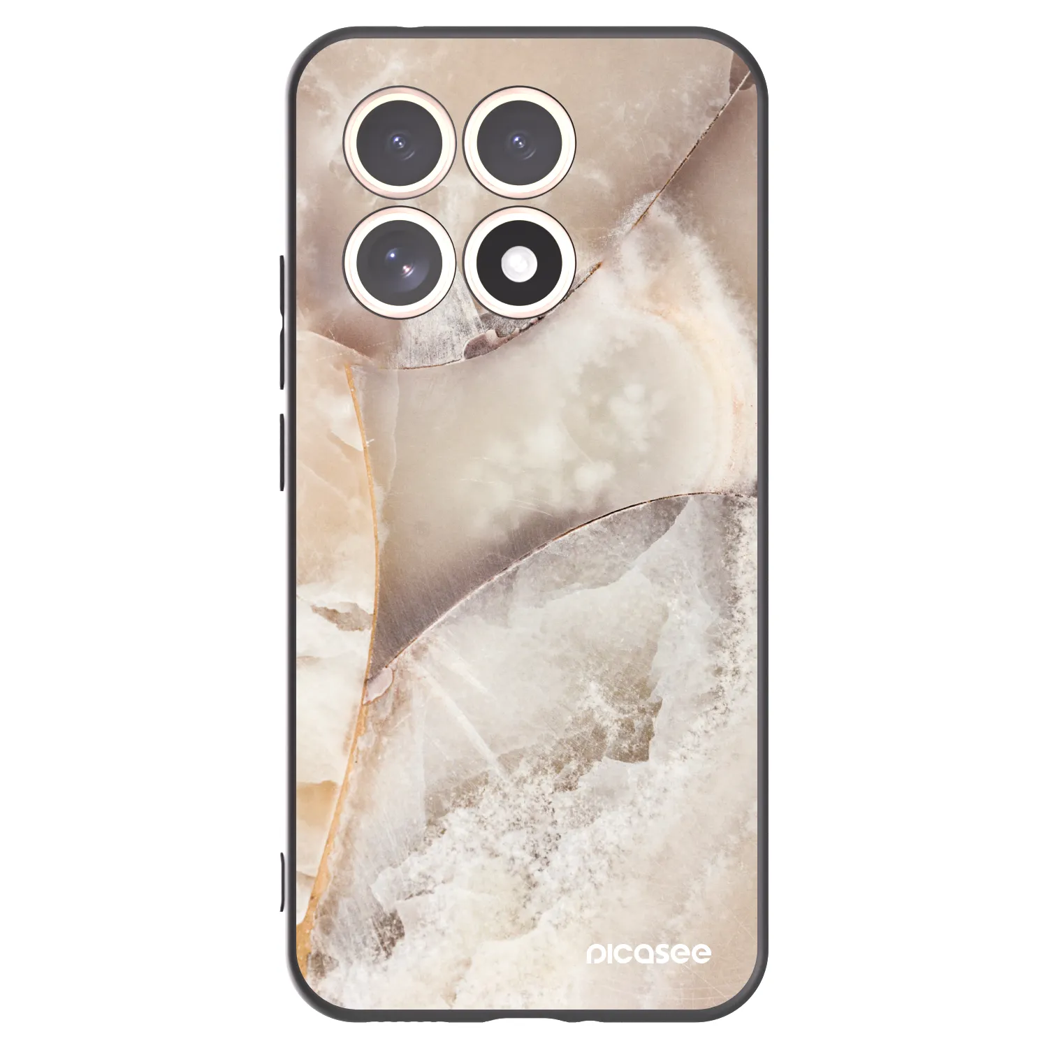 Picasee silikónový čierny obal pre Xiaomi 15T - Cream marble