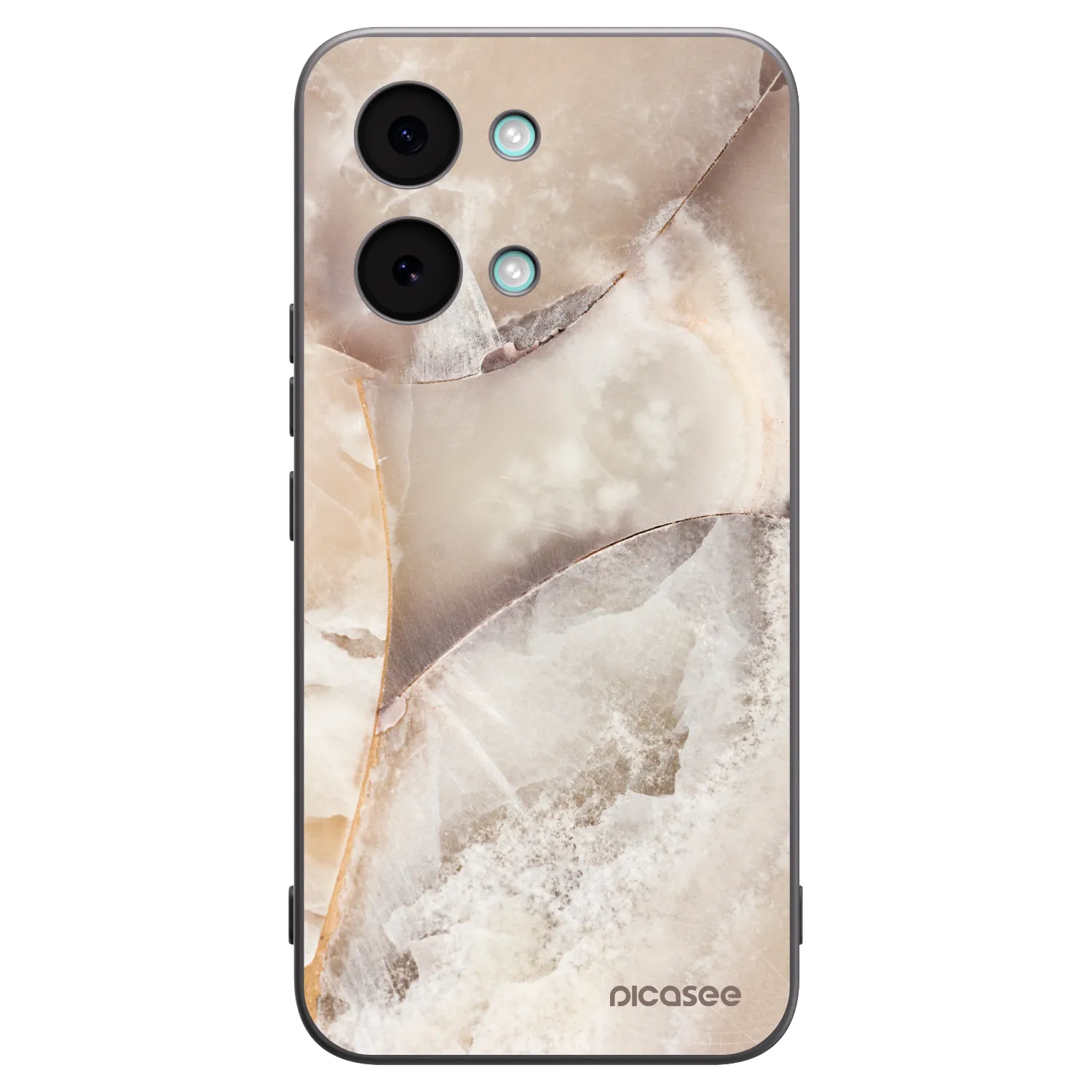 Picasee silikónový čierny obal pre Xiaomi Poco X8 Pro Max - Cream marble