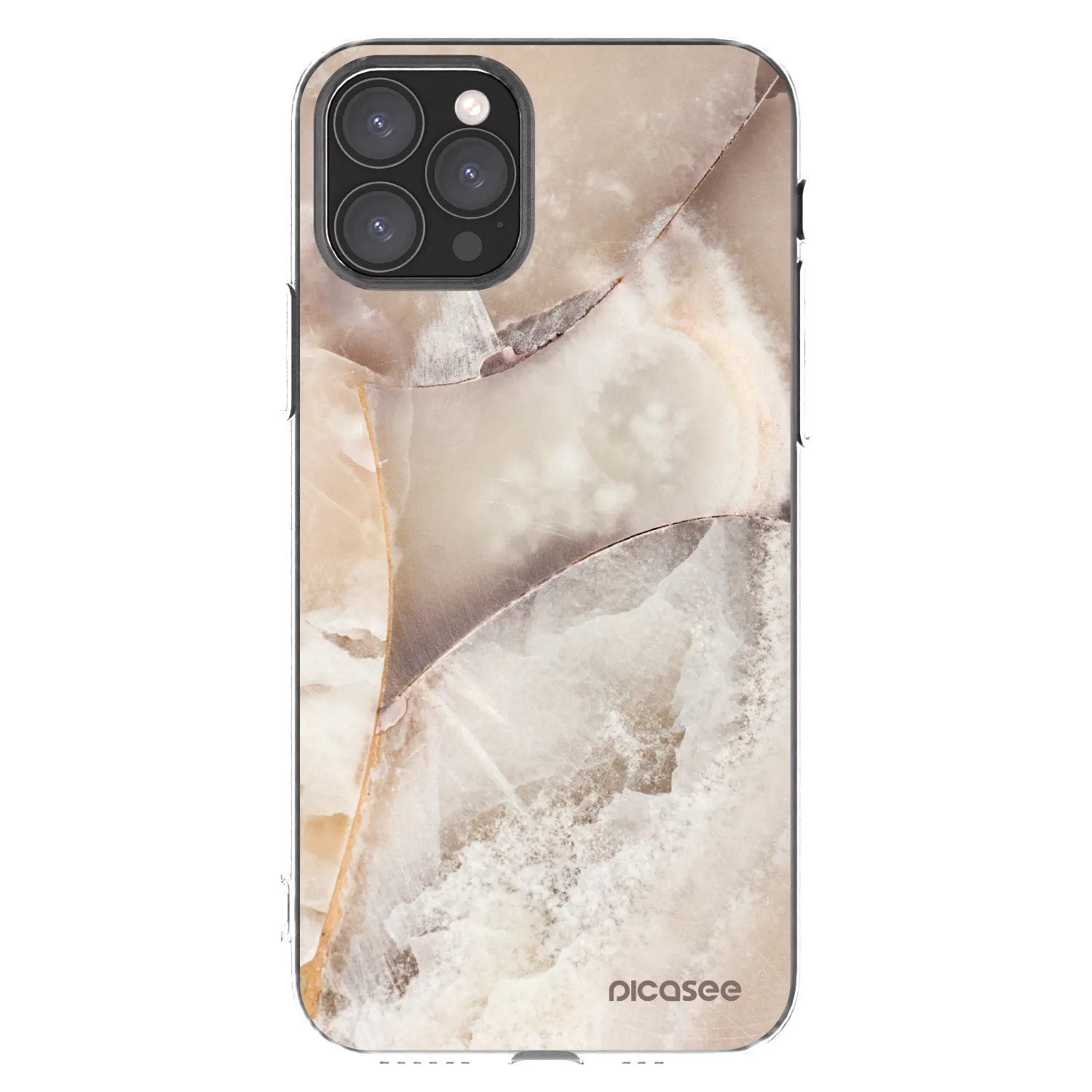 Picasee silikónový prehľadný obal pre Apple iPhone 11 Pro - Cream marble