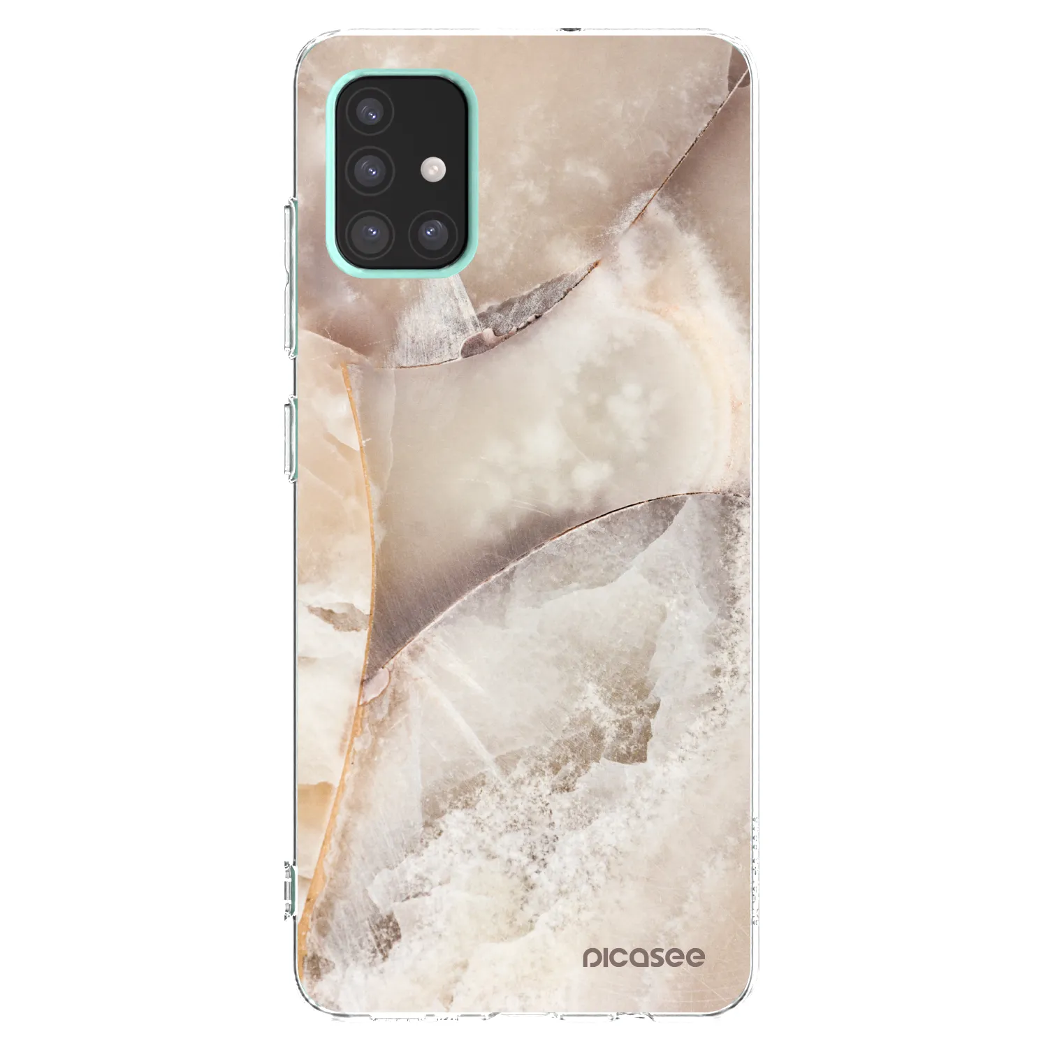 Silikónový prehľadný obal pre Samsung Galaxy A51 A515F - Cream marble