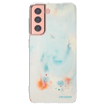 Picasee silikónový prehľadný obal pre Samsung Galaxy S21 5G G991B - Splash