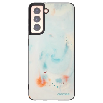 Picasee silikónový čierny obal pre Samsung Galaxy S21 5G G991B - Splash