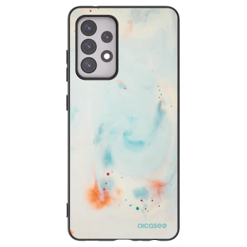 Picasee silikónový čierny obal pre Samsung Galaxy A52s 5G A528B - Splash