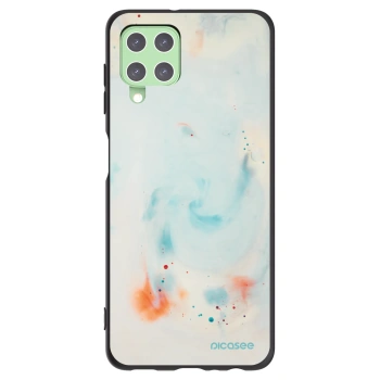 Picasee silikónový čierny obal pre Samsung Galaxy A22 A225F 4G - Splash