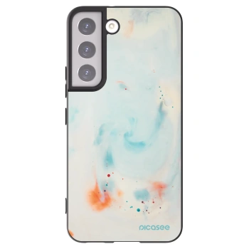 Picasee silikónový čierny obal pre Samsung Galaxy S22 5G - Splash