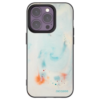 Picasee silikónový čierny obal pre Apple iPhone 14 Pro - Splash