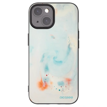 Picasee silikónový čierny obal pre Apple iPhone 15 - Splash