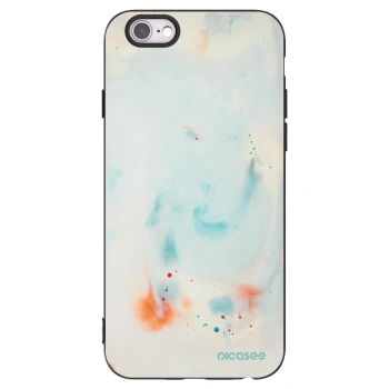 Picasee silikónový čierny obal pre Apple iPhone 6/6S - Splash