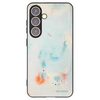 Picasee silikónový čierny obal pre Samsung Galaxy S24 S921B 5G - Splash