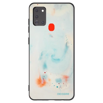 Picasee silikónový čierny obal pre Samsung Galaxy A21s - Splash