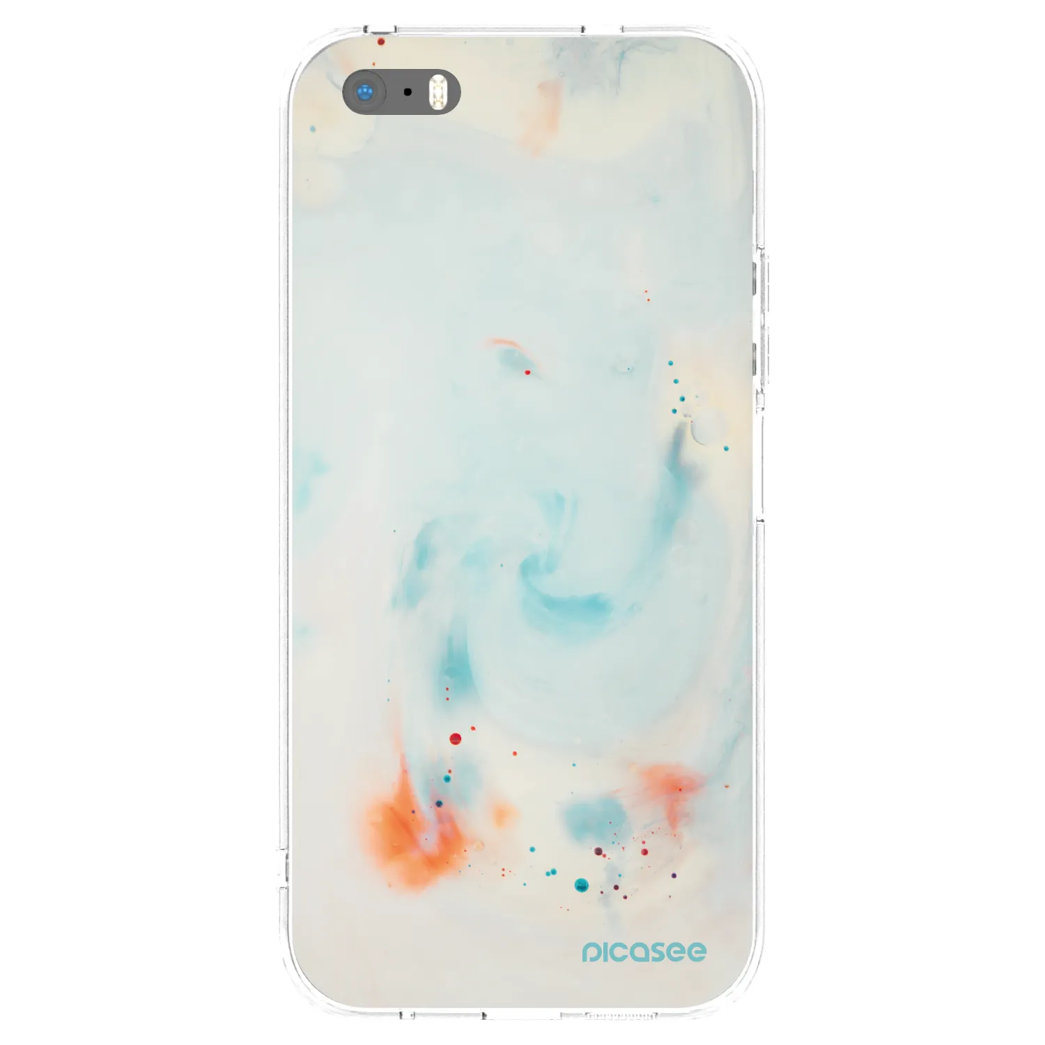 Picasee silikónový prehľadný obal pre Apple iPhone 5/5S/SE - Splash