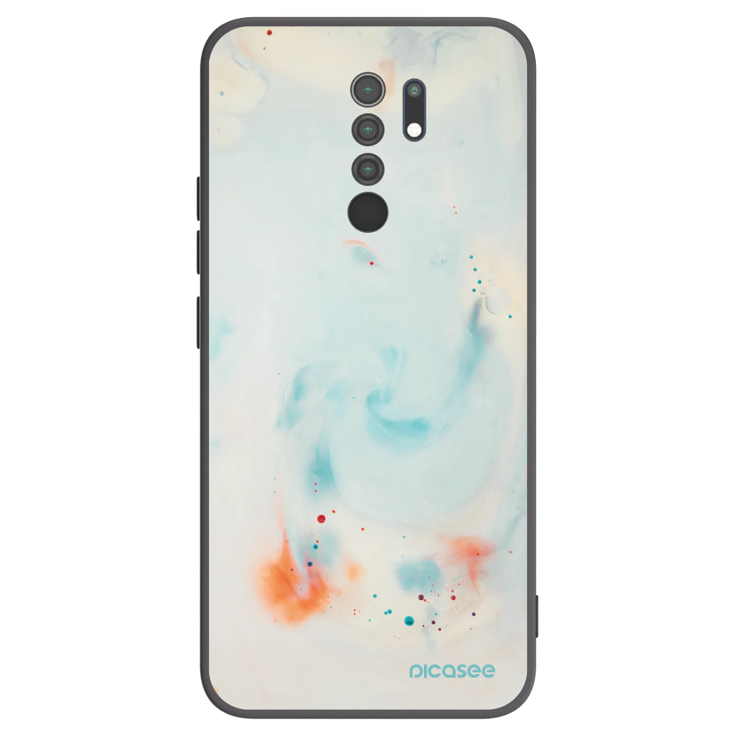Picasee silikónový čierny obal pre Xiaomi Redmi 9 - Splash
