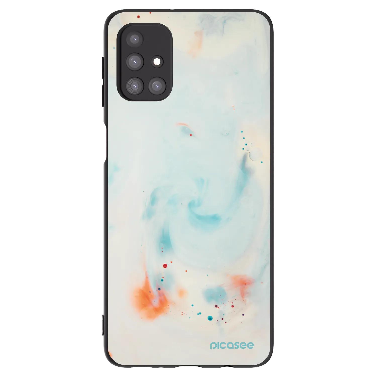 Picasee silikónový čierny obal pre Samsung Galaxy M31s - Splash