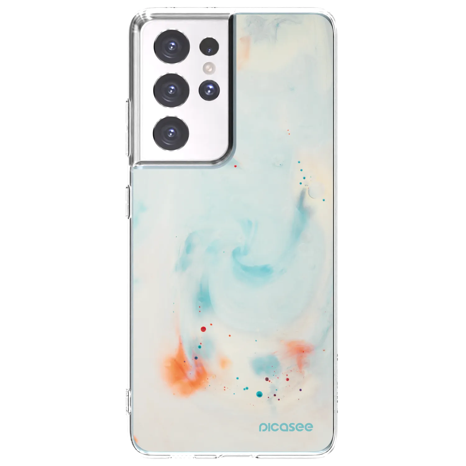 Picasee silikónový prehľadný obal pre Samsung Galaxy S21 Ultra 5G G998B - Splash