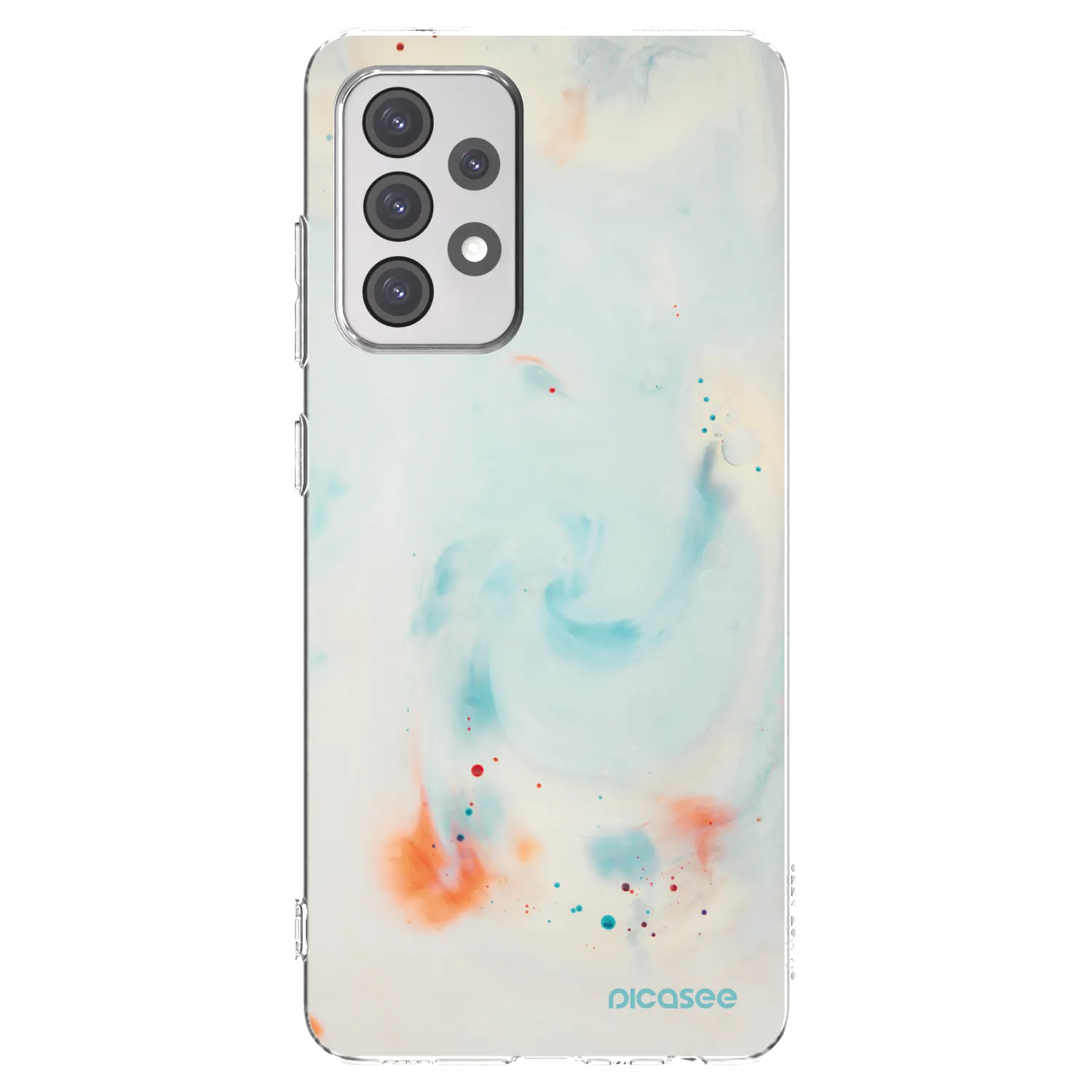 Picasee silikónový prehľadný obal pre Samsung Galaxy A52 5G A525F - Splash