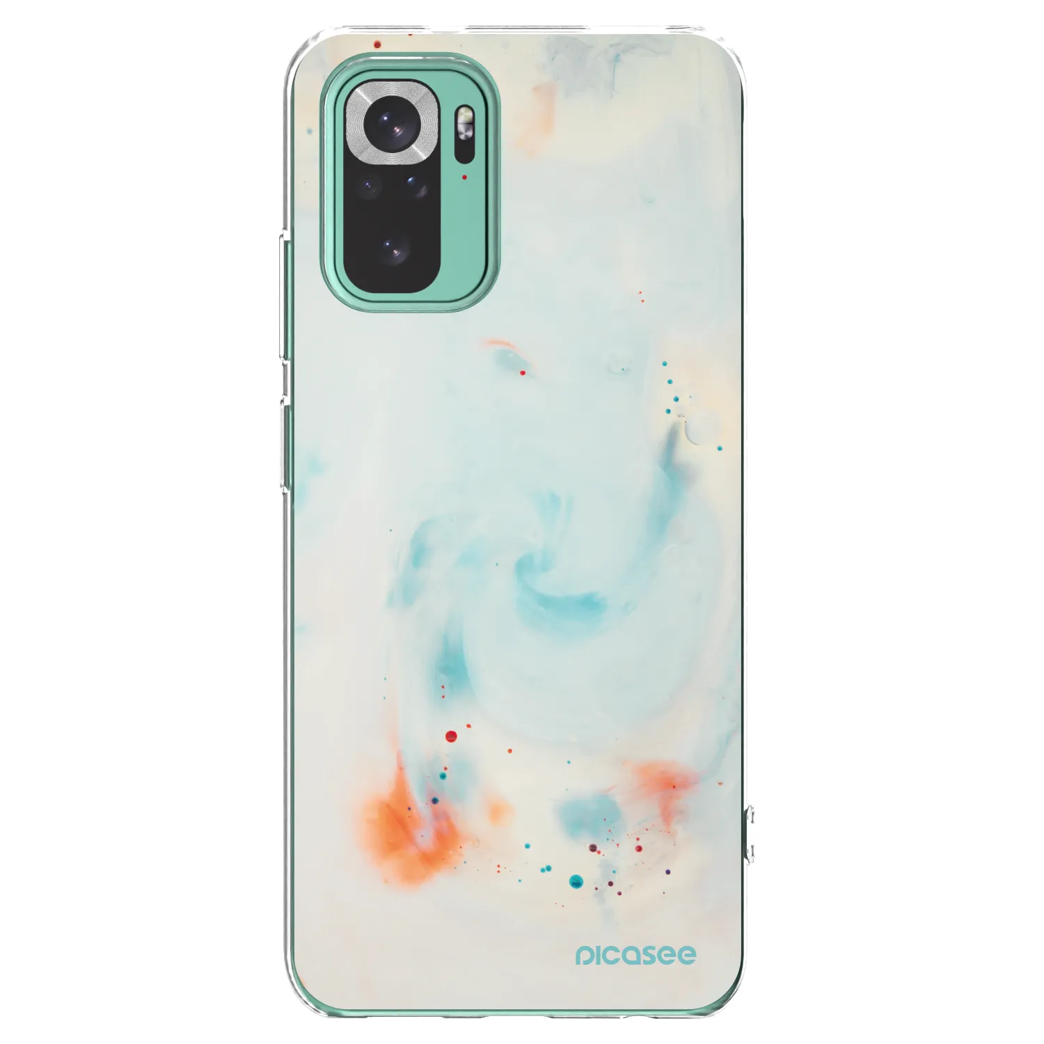 Picasee silikónový prehľadný obal pre Xiaomi Redmi Note 10 Pro - Splash