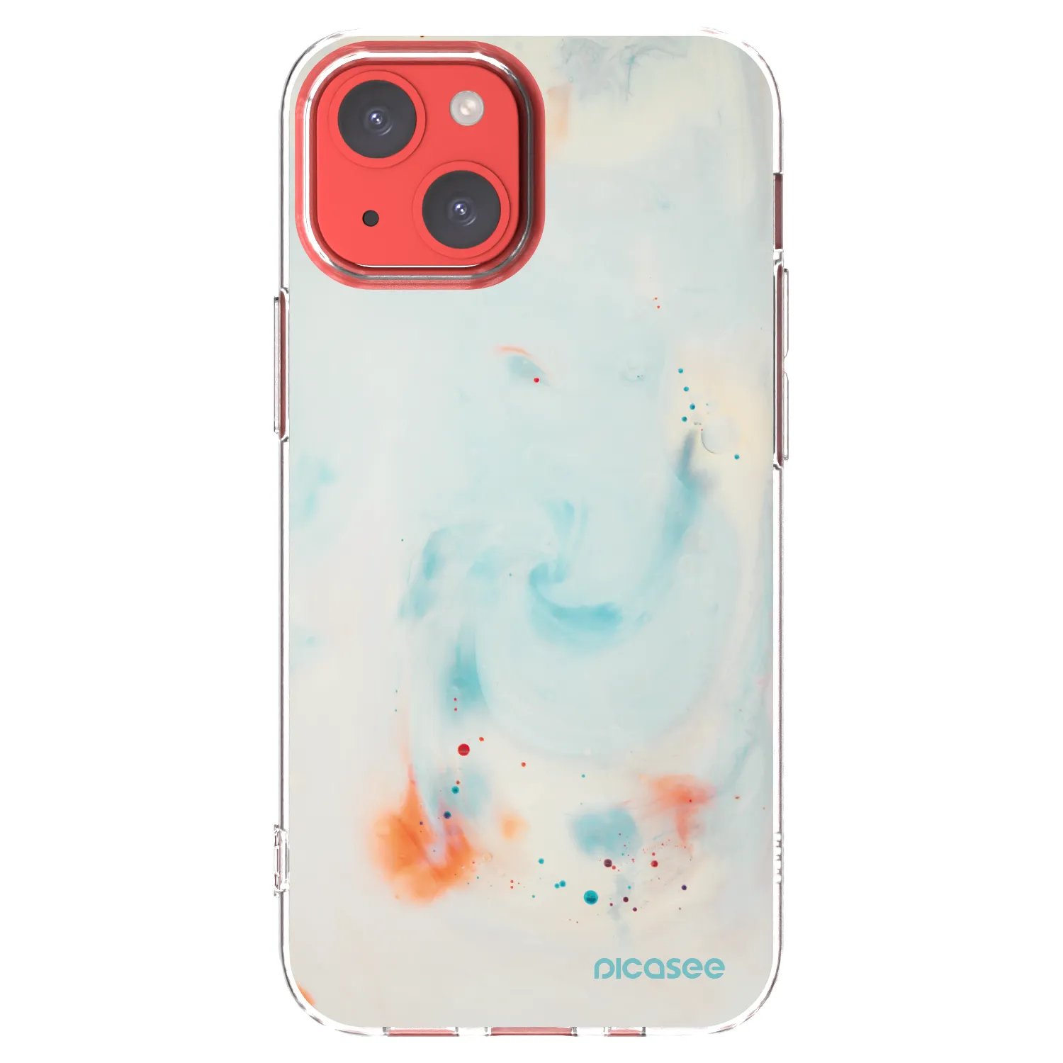 Picasee silikónový prehľadný obal pre Apple iPhone 13 mini - Splash