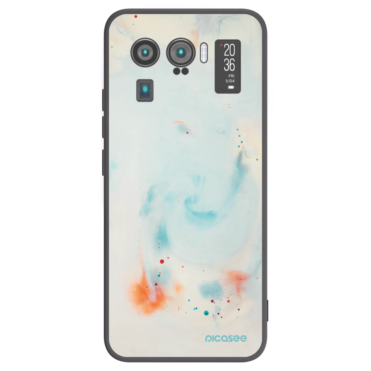 Picasee silikónový čierny obal pre Xiaomi Mi 11 Ultra - Splash