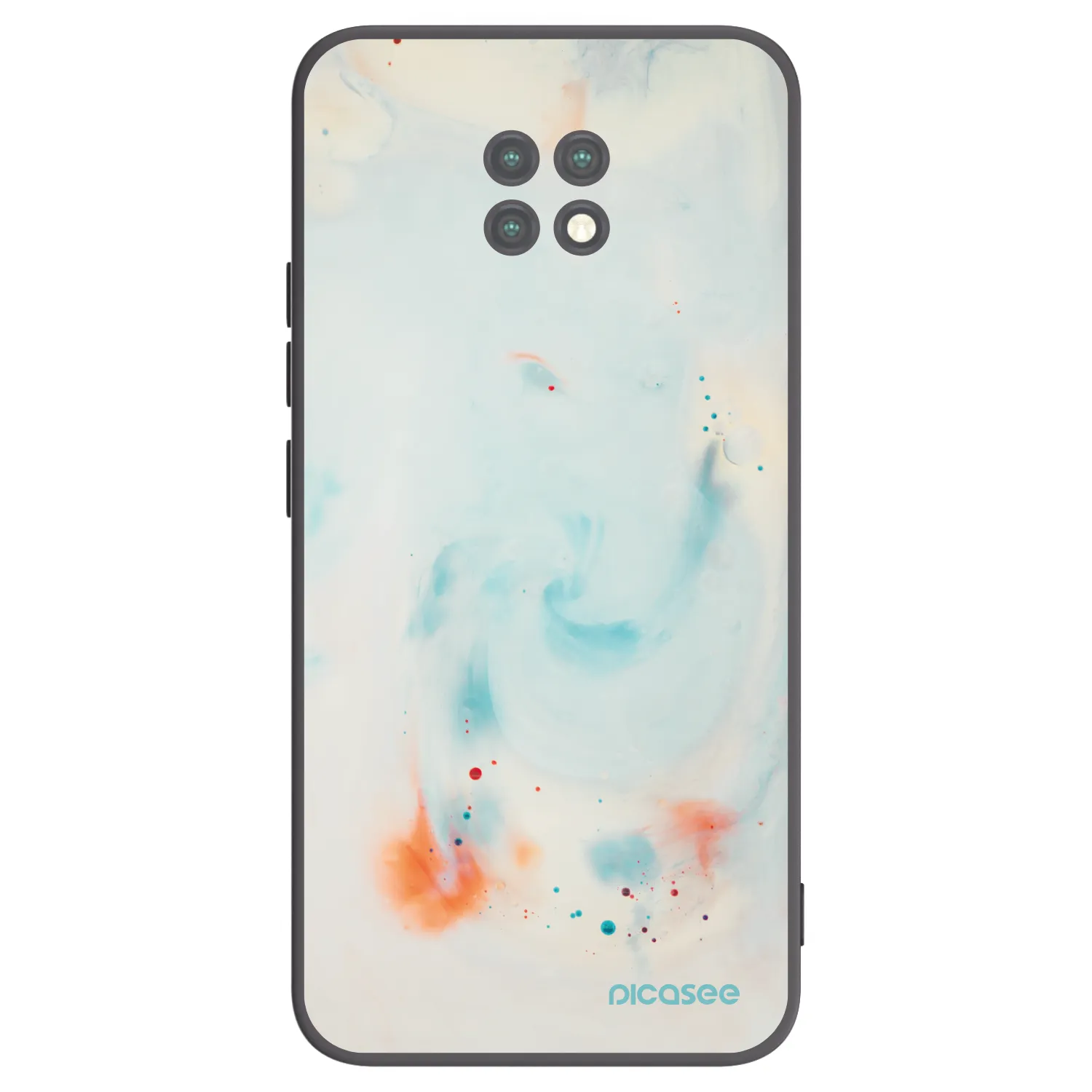 Picasee silikónový čierny obal pre Xiaomi Redmi Note 9T - Splash