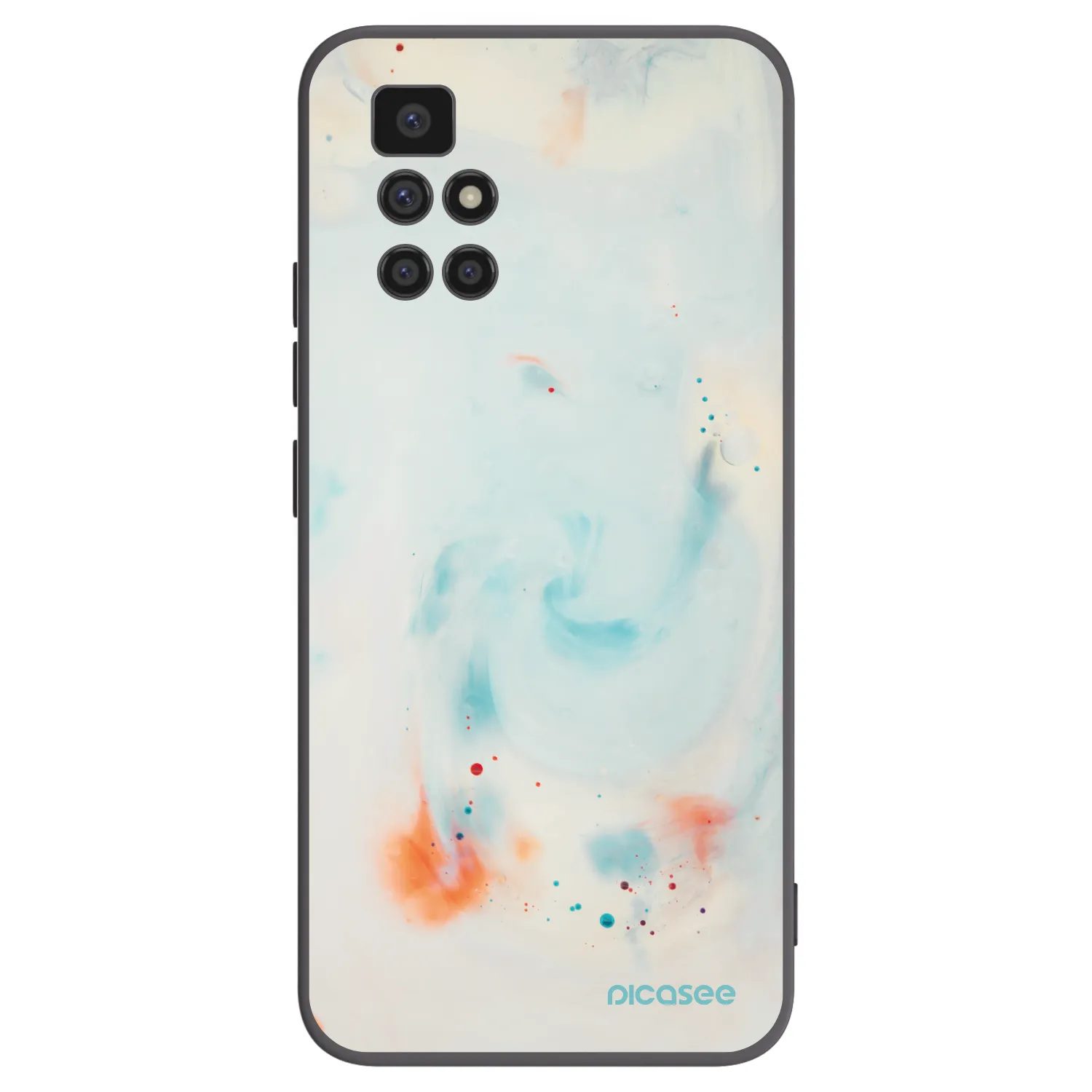 Picasee silikónový čierny obal pre Xiaomi Redmi 10 - Splash