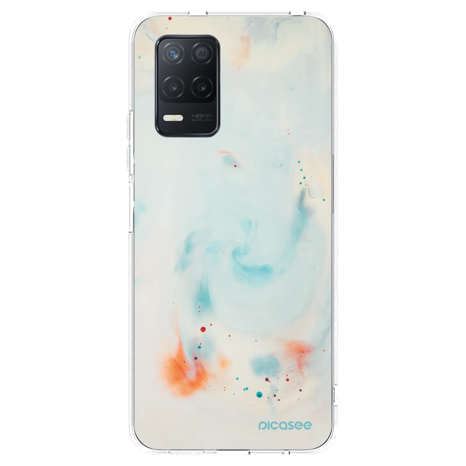Picasee silikónový prehľadný obal pre Realme 8 5G - Splash