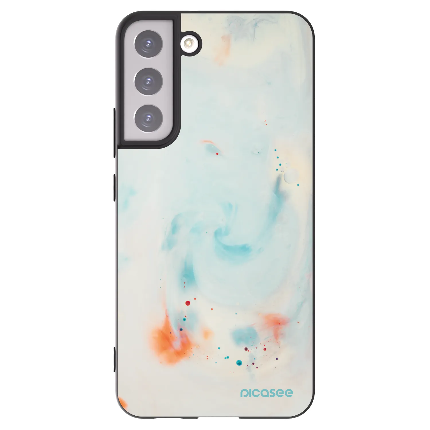 Picasee silikónový čierny obal pre Samsung Galaxy S22+ 5G - Splash
