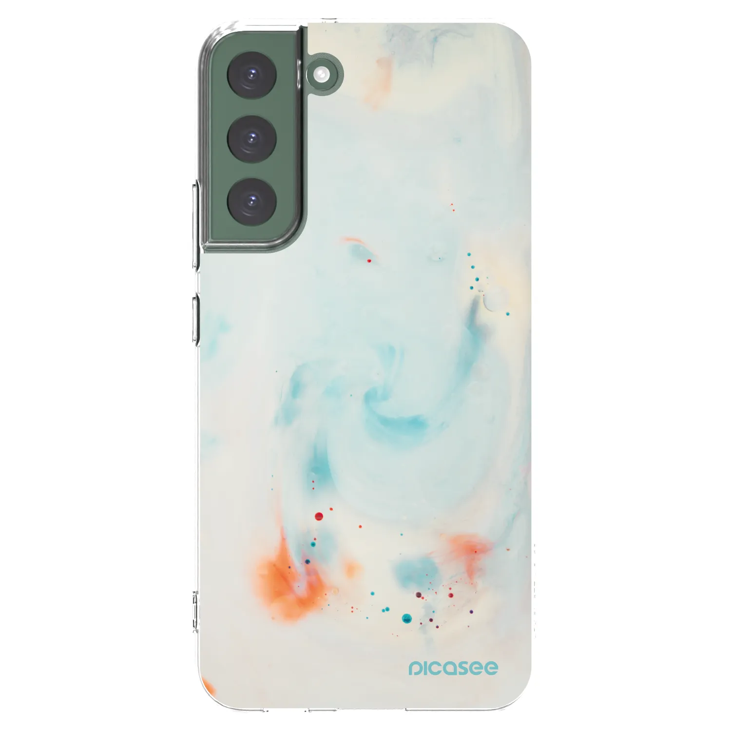 Picasee silikónový prehľadný obal pre Samsung Galaxy S22+ 5G - Splash