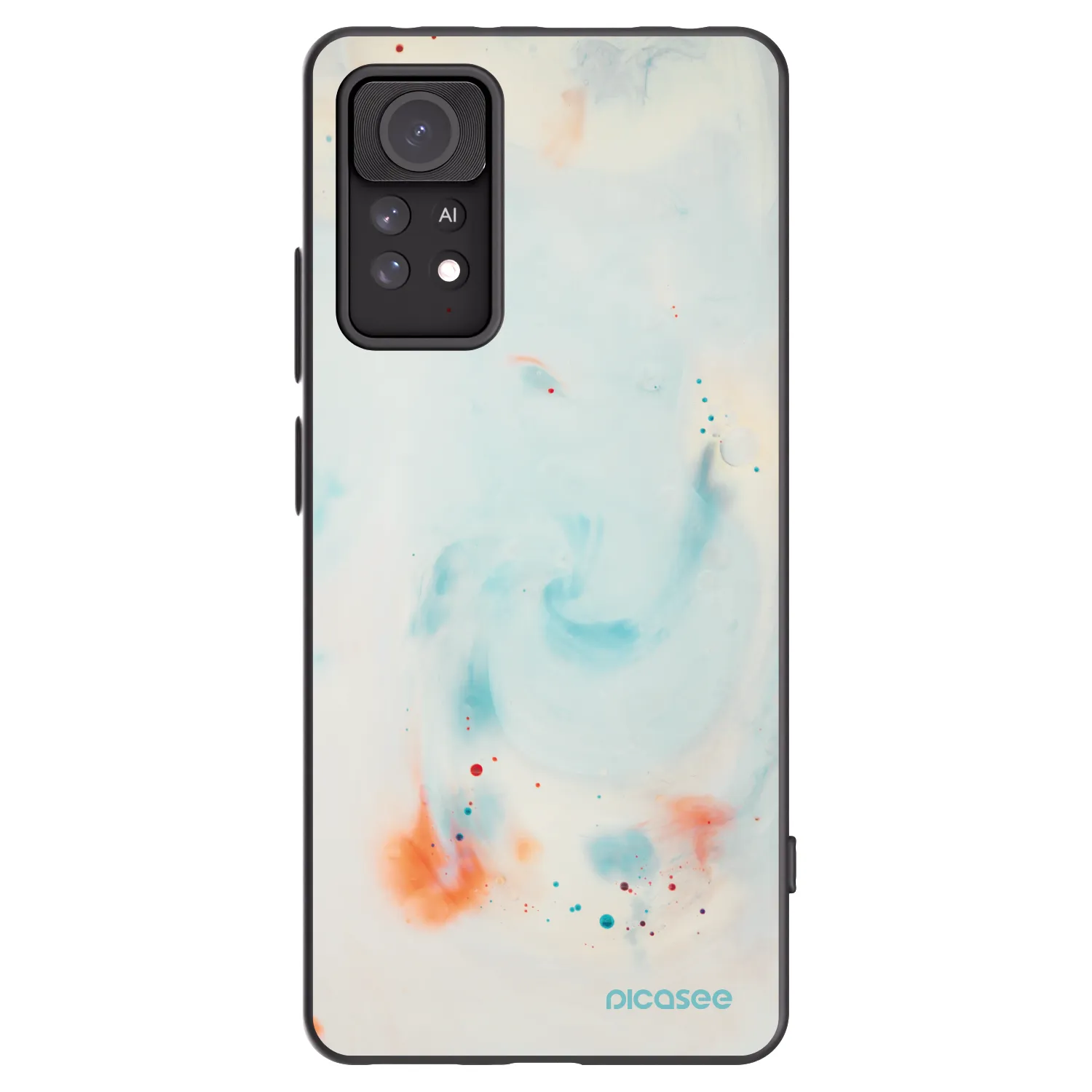 Picasee silikónový čierny obal pre Xiaomi Redmi Note 11 Pro 5G - Splash