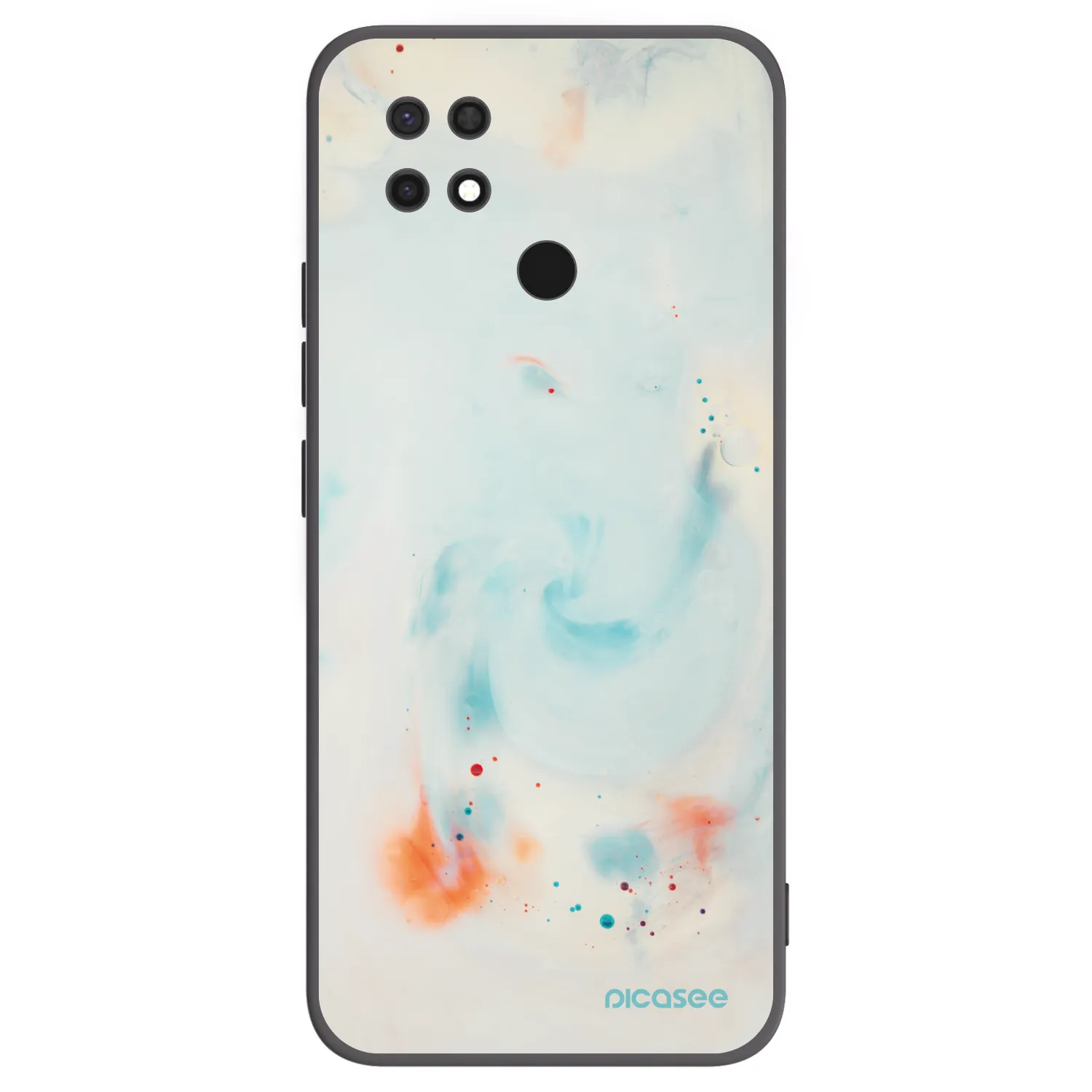 Picasee silikónový čierny obal pre Xiaomi Redmi 10C - Splash