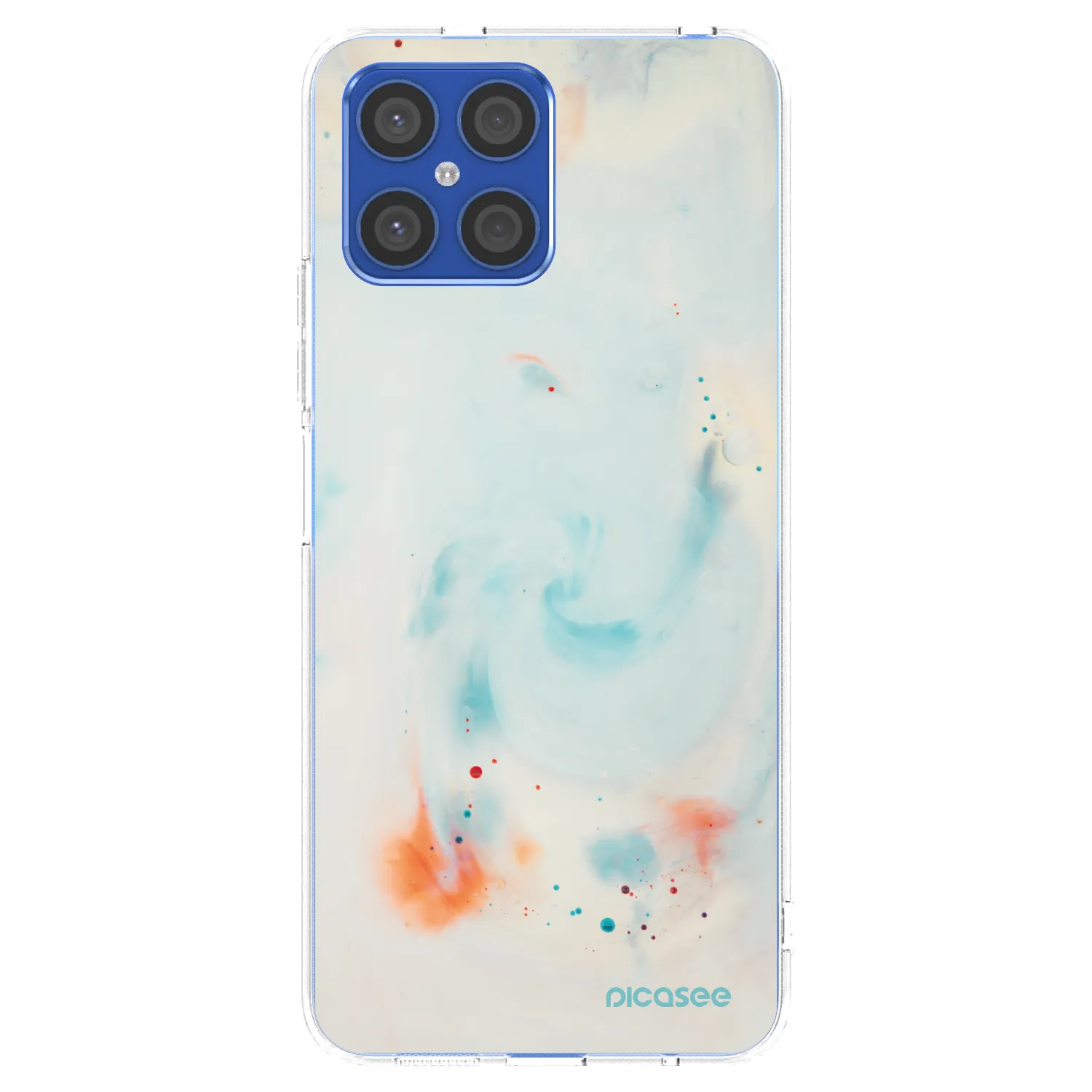 Picasee silikónový prehľadný obal pre Honor X8 4G - Splash