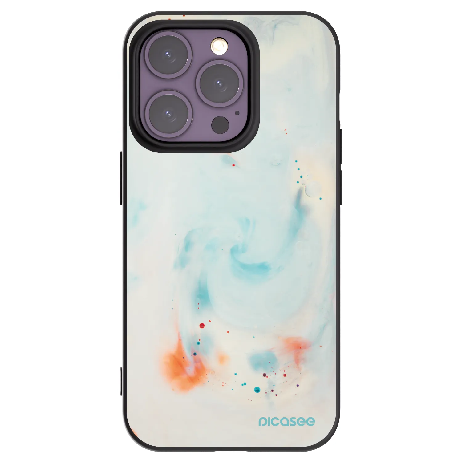 Silikónový čierny obal pre Apple iPhone 14 Pro - Splash