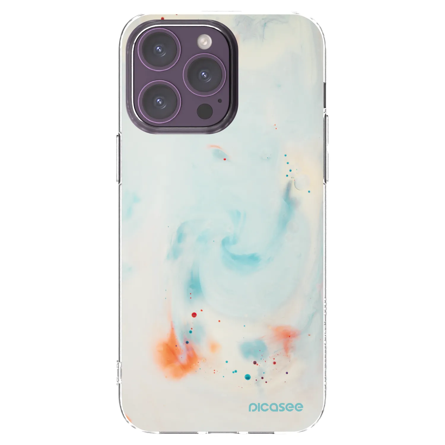 Picasee silikónový prehľadný obal pre Apple iPhone 14 Pro Max - Splash