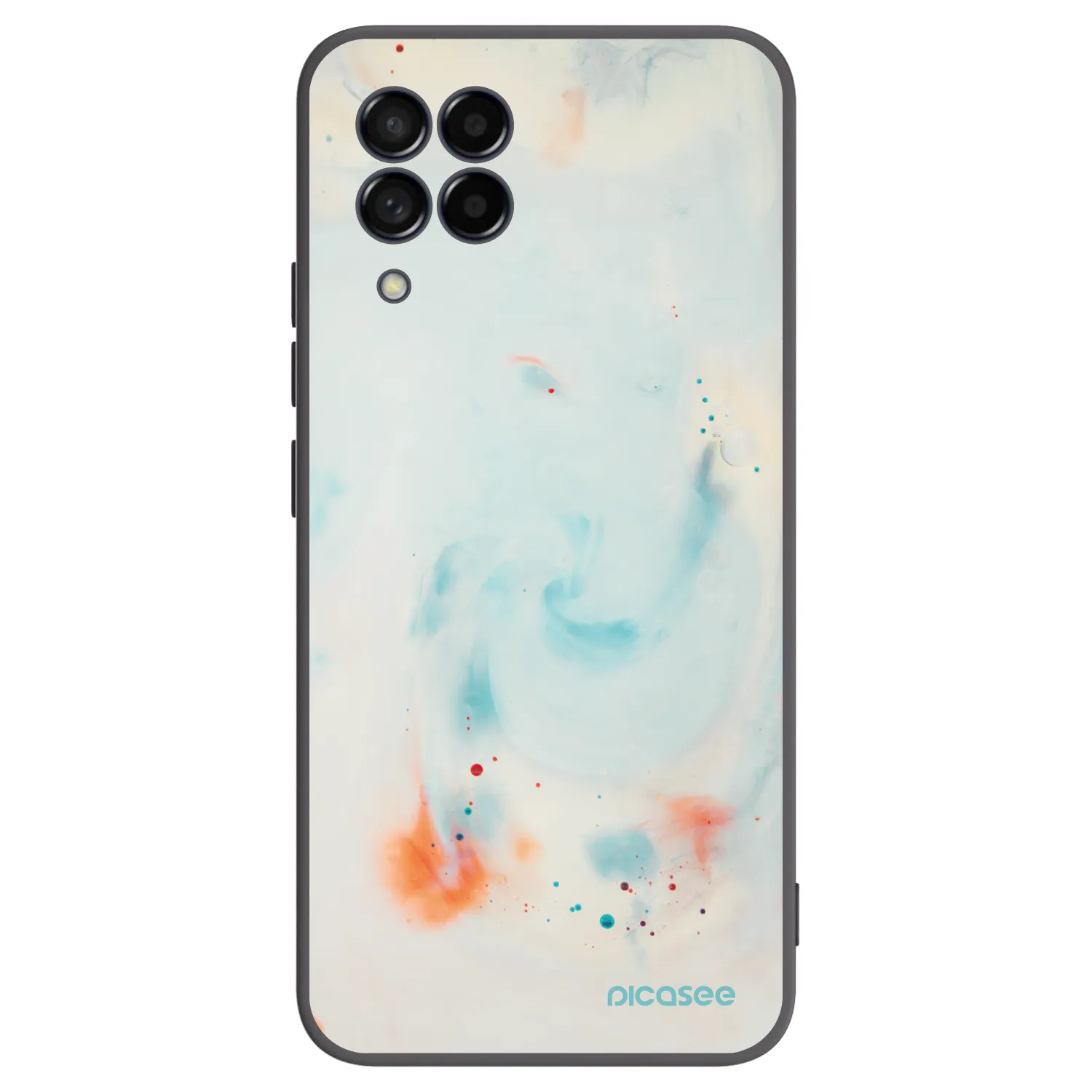 Picasee silikónový čierny obal pre Samsung Galaxy M53 5G - Splash