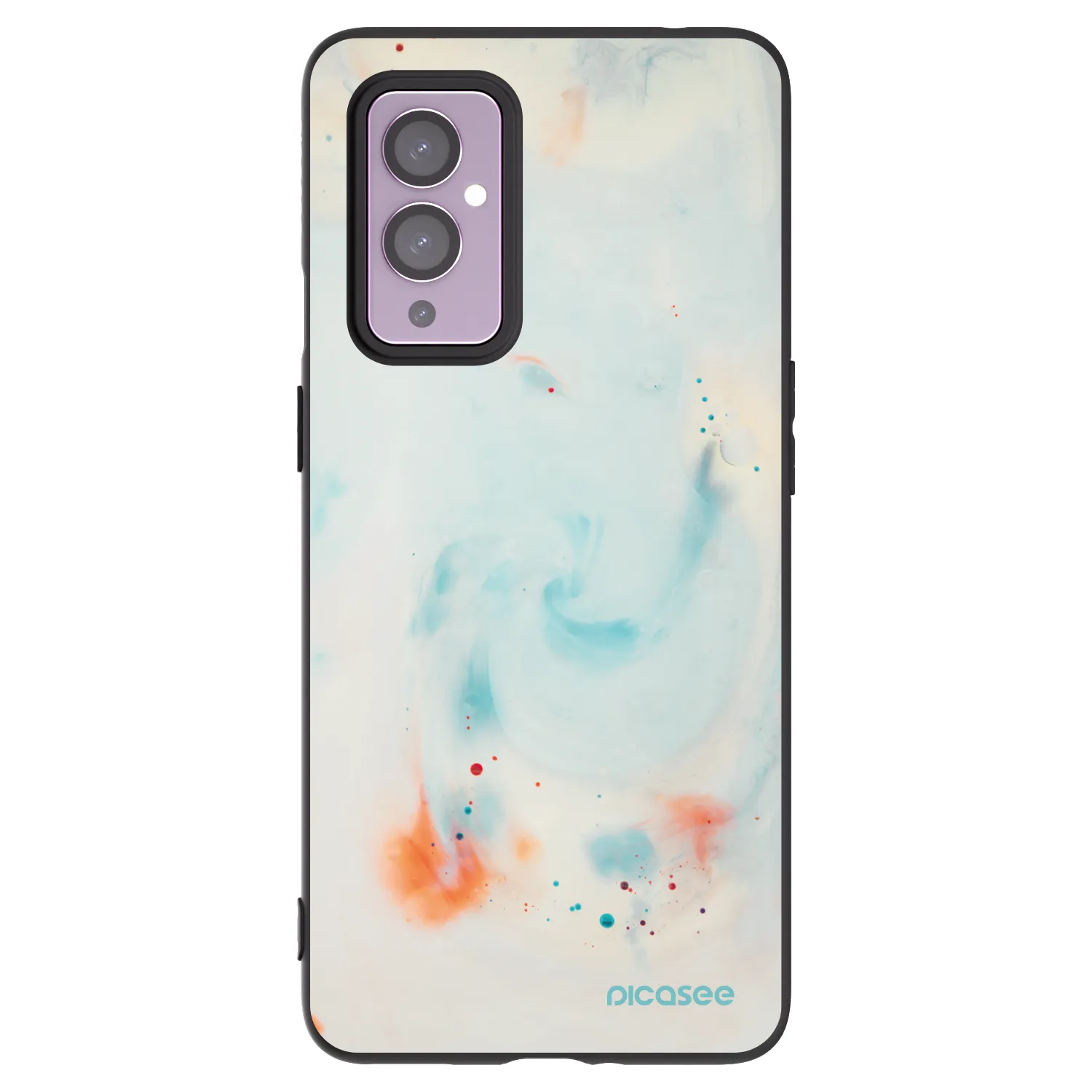 Picasee silikónový čierny obal pre OnePlus 9 - Splash