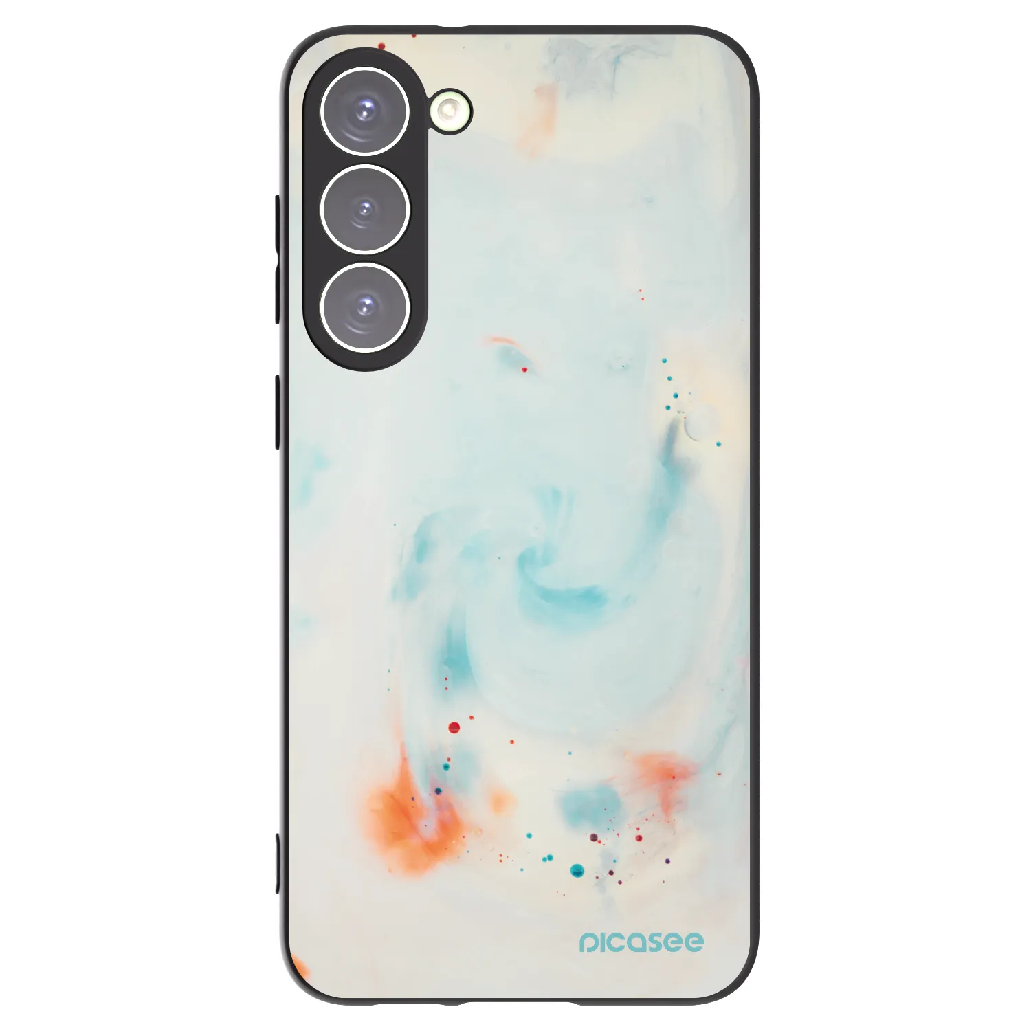 Picasee silikónový čierny obal pre Samsung Galaxy S23+ 5G - Splash