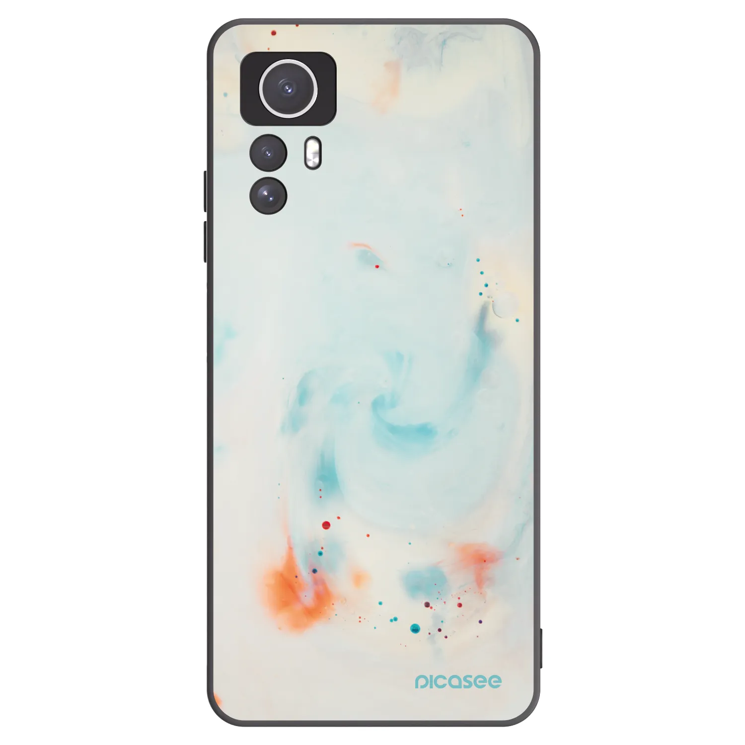 Picasee silikónový čierny obal pre Xiaomi Redmi Note 12S - Splash